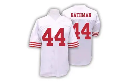 Tom Rathman 49ers Jersey Limited 75th 2021 #44 Anniversary Color Rush Red  Color Rush Vapor Untouchable Men's